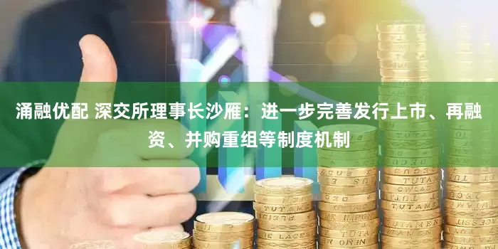 涌融优配 深交所理事长沙雁：进一步完善发行上市、再融资、并购重组等制度机制